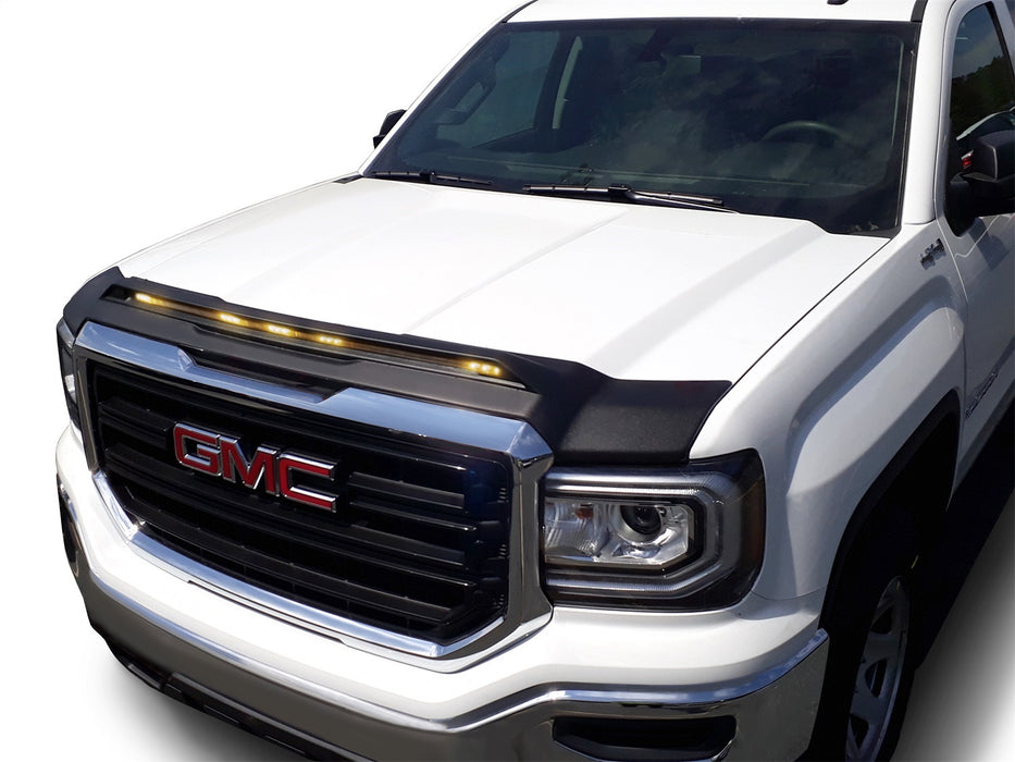 Auto Ventshade (AVS) 753075 Aeroskin LightShield™ Hood Protector; Black; Low Profile; - Truck Part Superstore