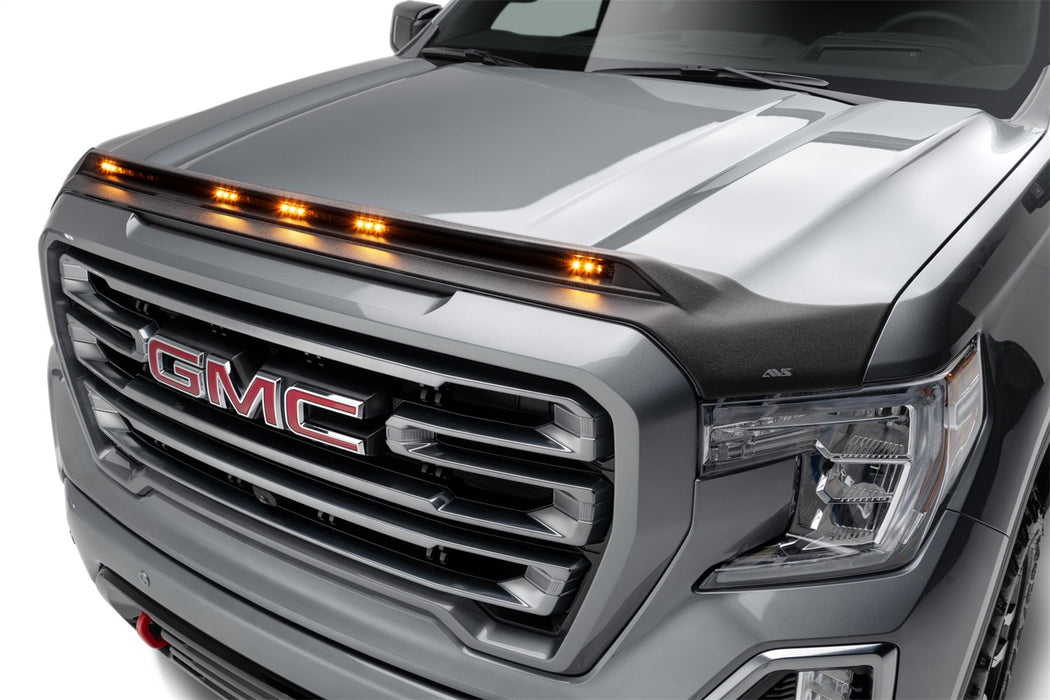 Auto Ventshade (AVS) 753167 Aeroskin LightShield™ Hood Protector; Black; Low Profile; - Truck Part Superstore