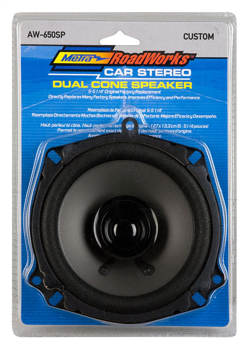 Metra Electronics AW-650SP Speaker; 5 1/4 in. Dual Cone; - Truck Part Superstore