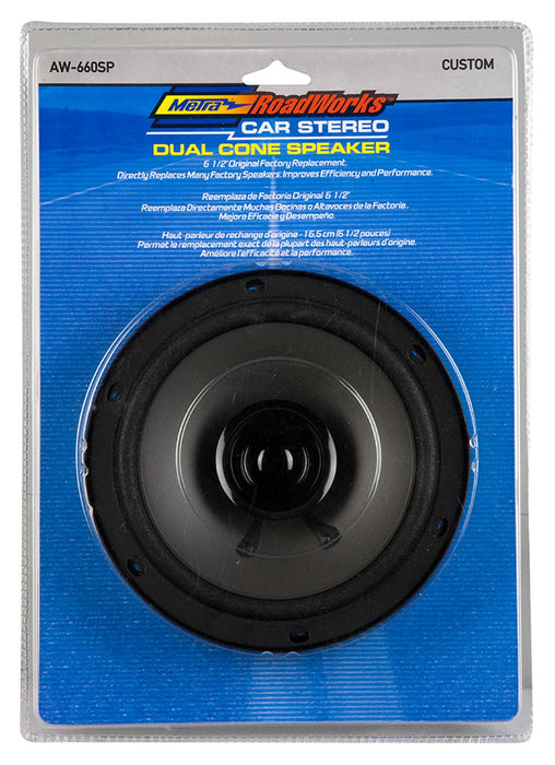 Metra Electronics AW-660SP Speaker; 6.5 in.; Dual Cone; - Truck Part Superstore