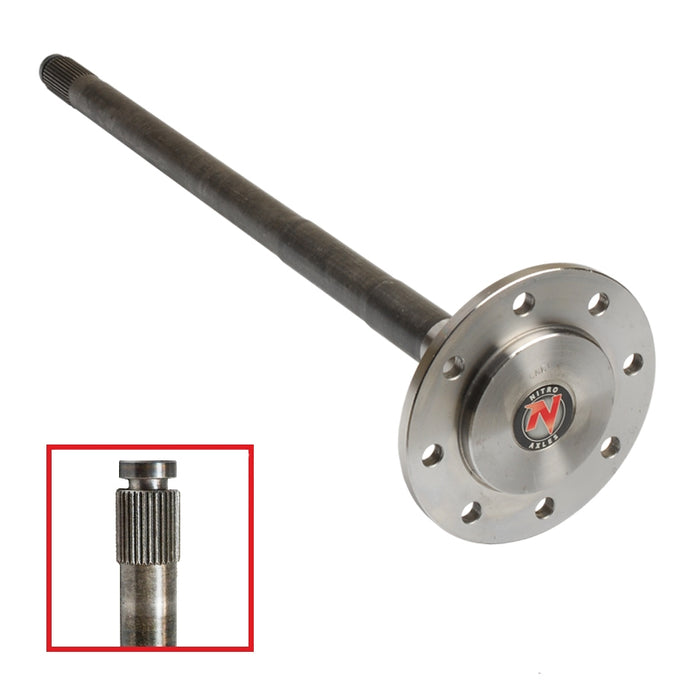 Nitro Gear & Axle AXD70867-18X Dana 60 Axle Shaft Semi Float 86-95 Ford E-250 35 Spline 34.14 Inch 8 Lug LH Rear Nitro Gear and Axle - Truck Part Superstore