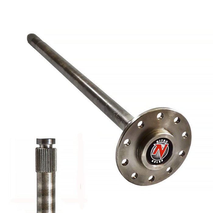 Nitro Gear & Axle AXG12398538 GM 8.875 Inch Rear Axle Shaft 12P 64-67 Chevelle 67-69 Camaro 30 Spline 29-9/16 Inch 5 Lug Dual Drilled Nitro Gear and Axle - Truck Part Superstore