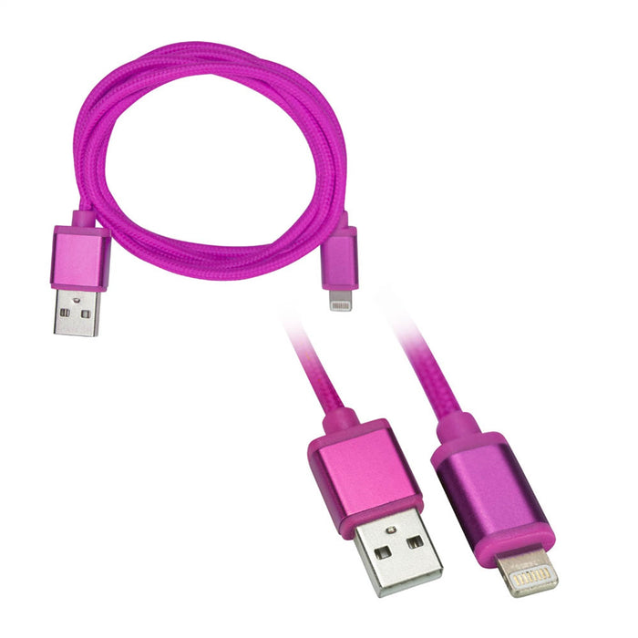 Metra Electronics AXLTG-PK Lightning Cable; 3 ft.; Pink; - Truck Part Superstore
