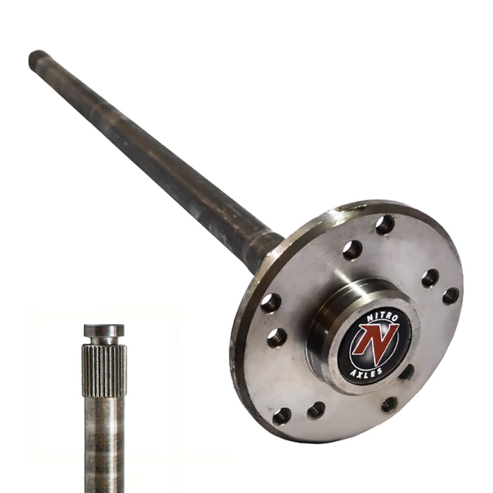 Nitro Gear & Axle AXM35C-30-R AMC 35 Rear Axle Shaft M35 C/Clip 29-1/4 Inch 30 Spline RH Axle Req 1/2 Inch Thread In Studs Nitro Gear and Axle - Truck Part Superstore