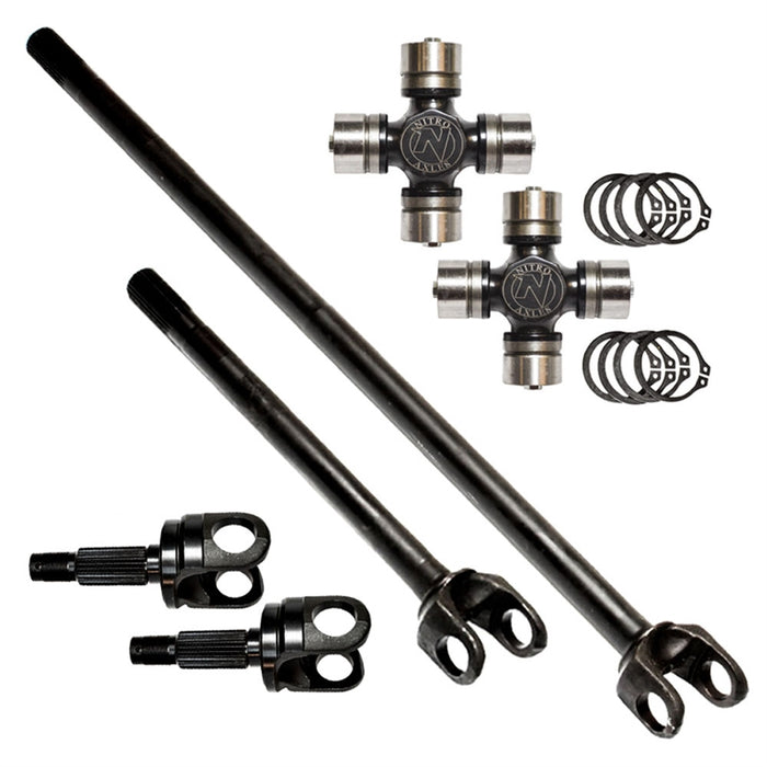 Nitro Gear & Axle AXN24115-EXC Front Axle Kit with Excalibur U-Joints for Dana 44 2007-2018 Jeep Wrangler JK Rubicon Nitro Gear & Axle - Truck Part Superstore