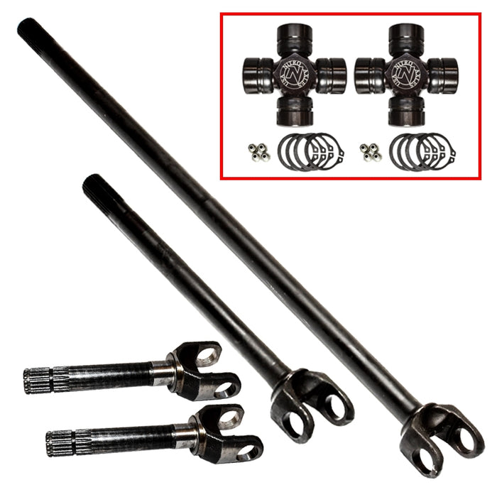 Nitro Gear & Axle AXN24120 GM 8.5 Inch 4340 Chromoly Steel Front Axle Kit 28 Spline W/Nitro Excalibur Joints Nitro Gear and Axle - Truck Part Superstore