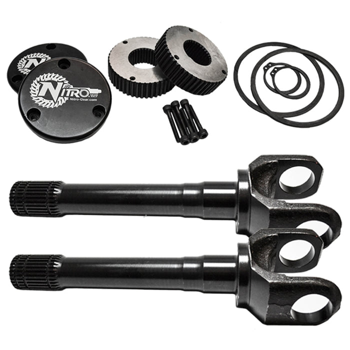 Nitro Gear & Axle AXN38815-KIT Dana 44 and GM 8.5 Inch 30 Spline 9.94 Inch 4340 Chromoly Drive Flange Kit with Outer Stub Axles Nitro Gear & Axle - Truck Part Superstore