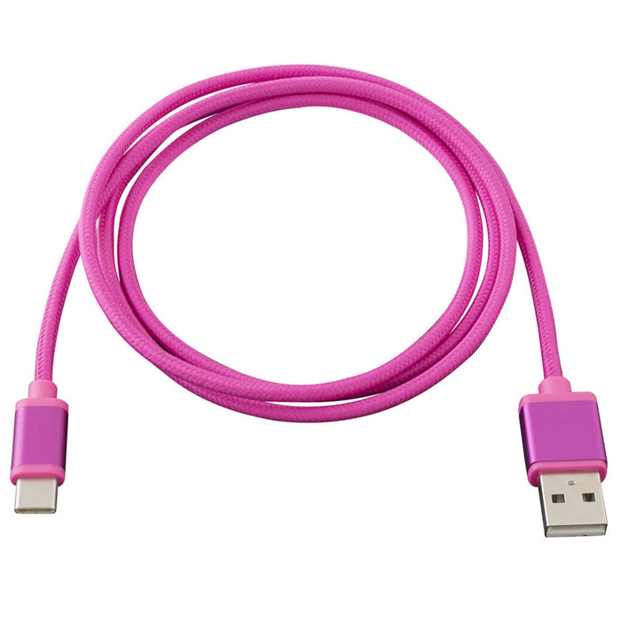 Metra Electronics AXUSBC-PK USB Type C Cable; 3 ft.; Pink; - Truck Part Superstore