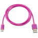 Metra Electronics AXUSBC-PK USB Type C Cable; 3 ft.; Pink; - Truck Part Superstore