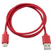 Metra Electronics AXUSBC-RD USB Type C Cable; 3 ft.; Red; - Truck Part Superstore
