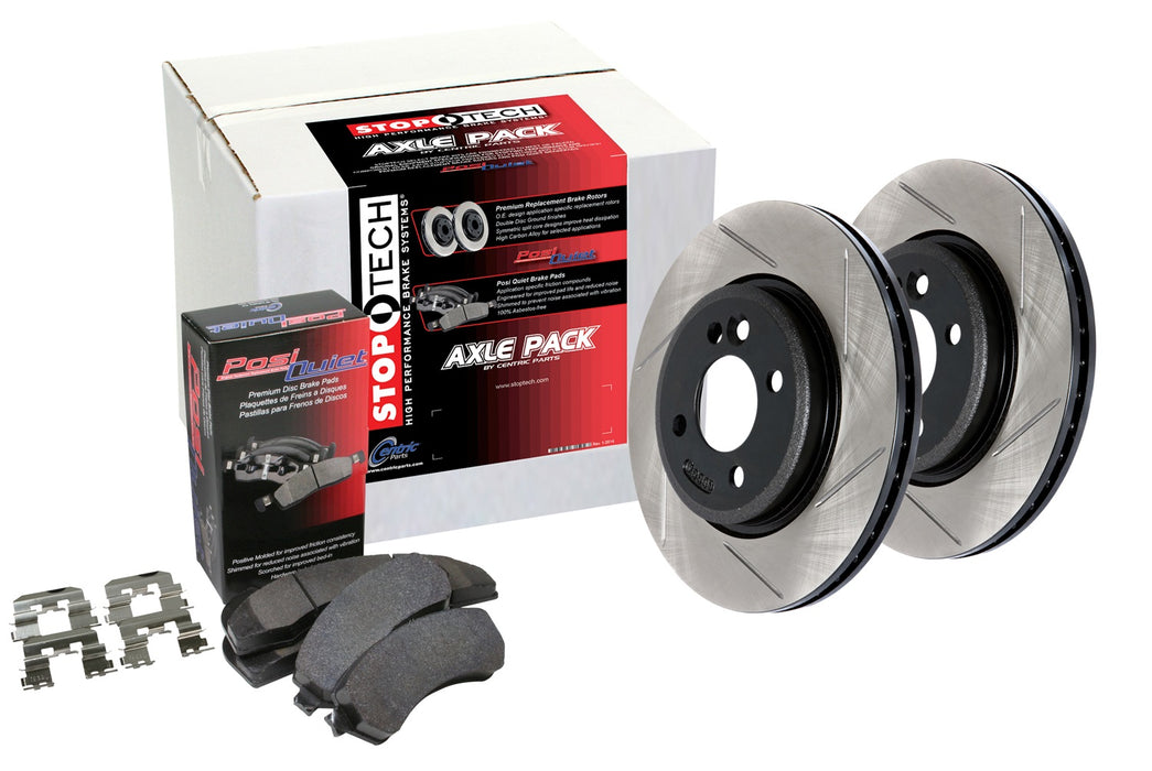 StopTech 934.22014 StopTech Street Axle Pack Slotted Front/Rear Wheel Brake Kit - Truck Part Superstore