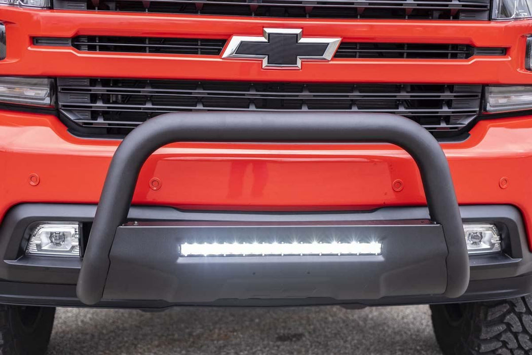 Rough Country B-C4072 19-20 Silverado/Sierra 1500 Bull Bar w/LED Light Bar Black Rough Country - Truck Part Superstore