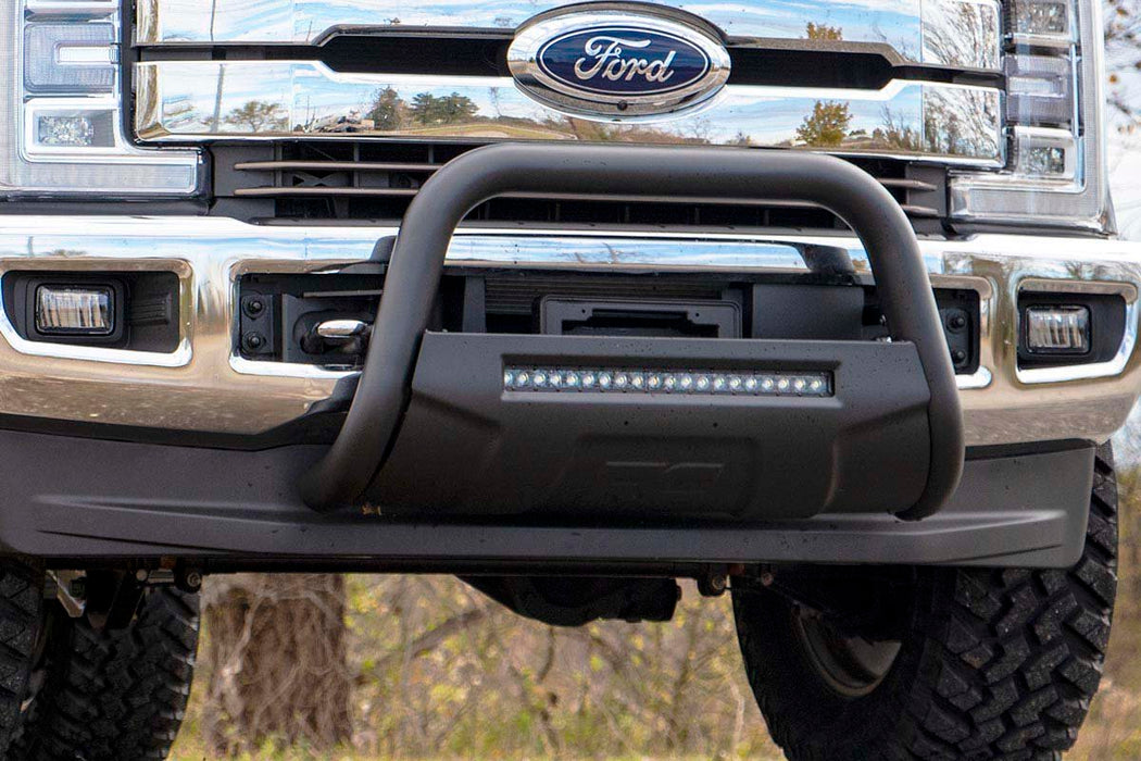 Rough Country B-F2017 Ford 17-20 F-250 Bull Bar w/LED Light Bar Black Rough Country - Truck Part Superstore