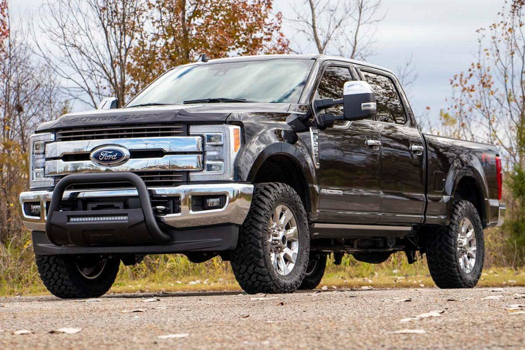 Rough Country B-F2017 Ford 17-20 F-250 Bull Bar w/LED Light Bar Black Rough Country - Truck Part Superstore