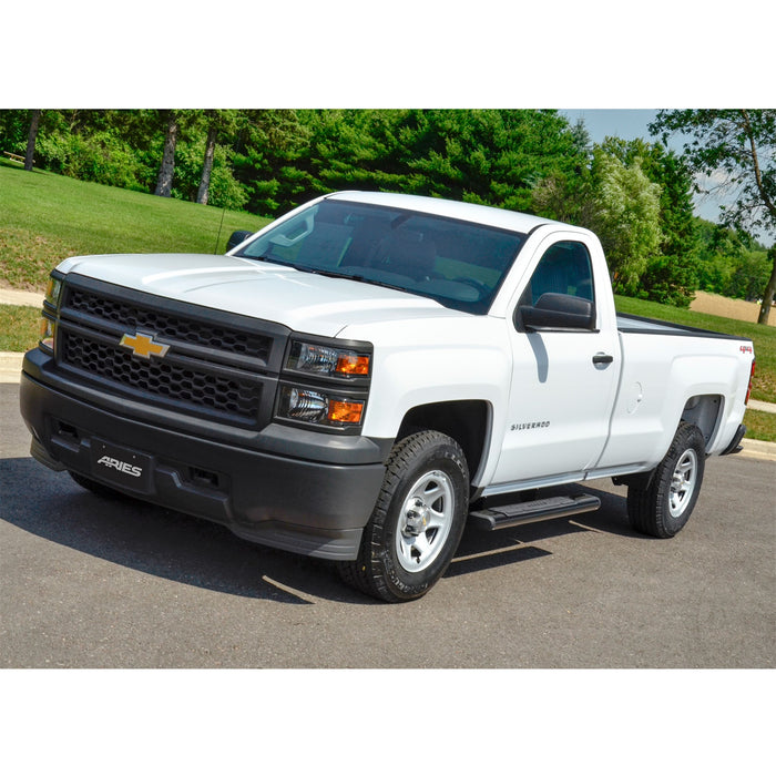 ARIES B2853 ARIES B2853 53-Inch Oval Black Aluminum Nerf Bars; Brackets Sold Separately - Truck Part Superstore