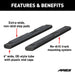ARIES B2875 ARIES B2875 75-Inch Oval Black Aluminum Nerf Bars; Brackets Sold Separately - Truck Part Superstore