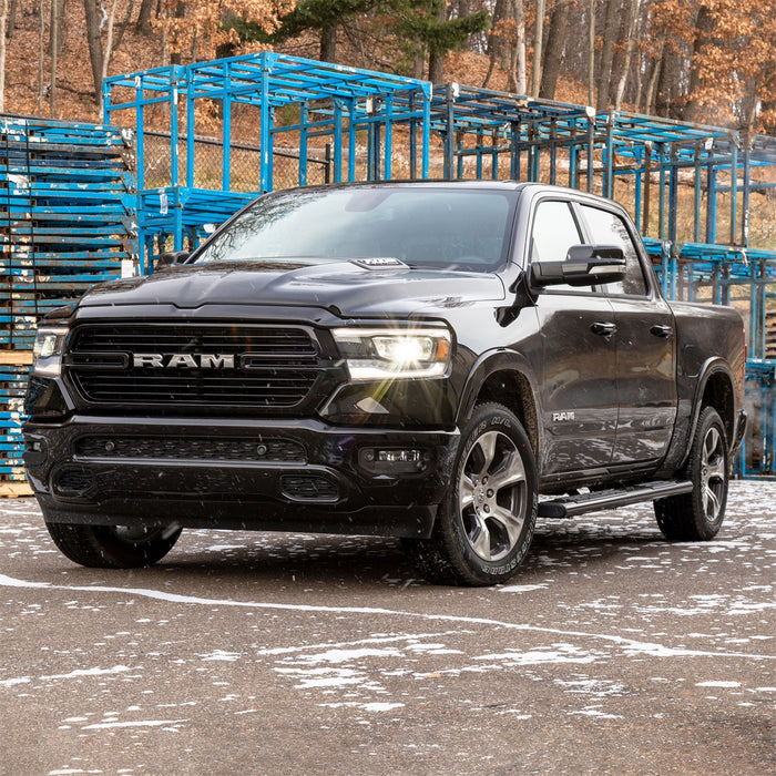 ARIES B2885 ARIES B2885 85-Inch Oval Black Aluminum Nerf Bars; Brackets Sold Separately - Truck Part Superstore
