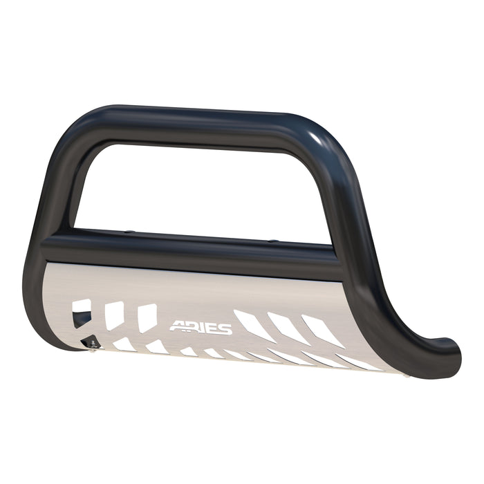 ARIES B35-3001 3in. Black Steel Bull Bar; Select Ford Excursion; F-250; F-350 Super Duty - Truck Part Superstore