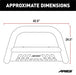ARIES B35-3001 3in. Black Steel Bull Bar; Select Ford Excursion; F-250; F-350 Super Duty - Truck Part Superstore