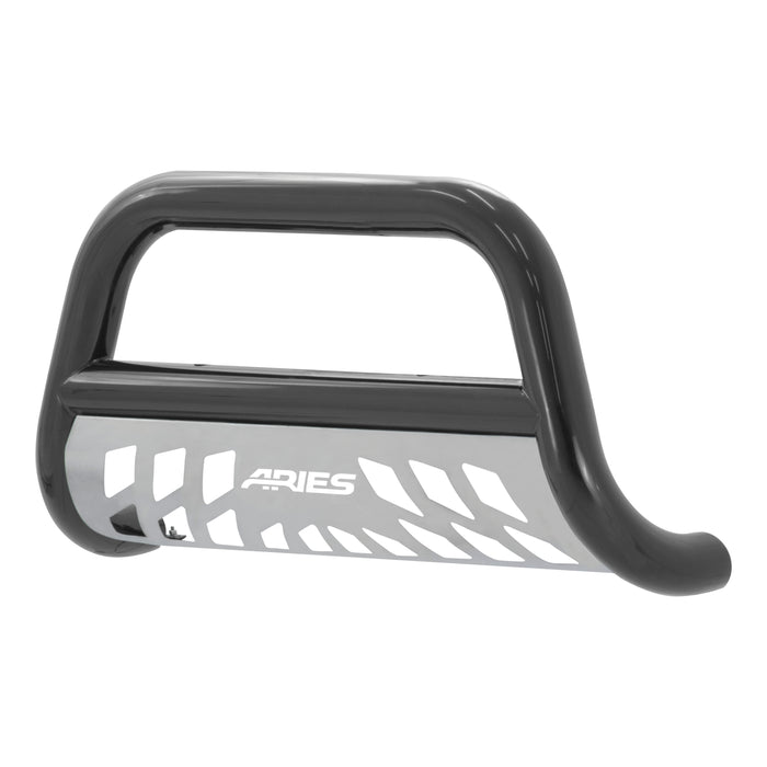 ARIES B35-4006-3 Stealth 3in. Black Stainless Bull Bar; Select Silverado; Sierra 2500; 3500 HD - Truck Part Superstore