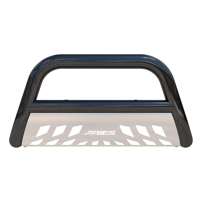 ARIES B35-5006-3 Stealth 3in. Black Stainless Bull Bar; Select Dodge; Ram 1500; 2500; 3500 - Truck Part Superstore