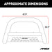 ARIES B35-9004 3in. Black Steel Bull Bar; Select Nissan NV1500; NV2500; NV3500; Titan XD - Truck Part Superstore