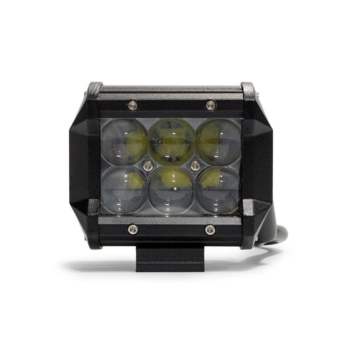 DV8 Offroad B4CE18W3W 4 Inch Cube LED Light 18W Spot 3W LED Chrome DV8 Offroad - Truck Part Superstore
