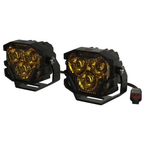 Morimoto Offroad BAF002 4B NCS LED PODS SPOT/YELLOW SET - Truck Part Superstore