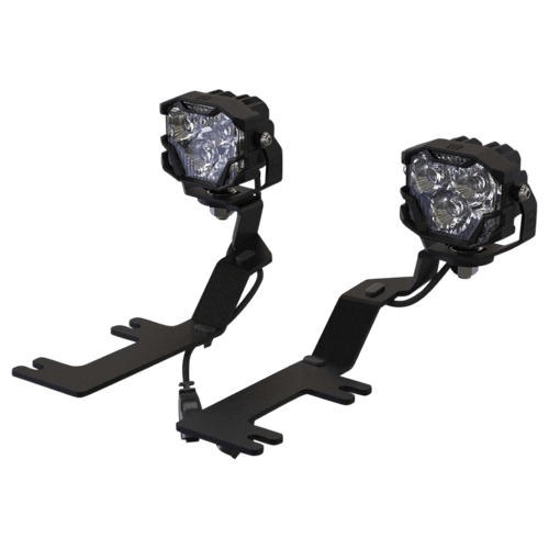 Morimoto Offroad BAF031 4B A-PILLAR BRACKETS SILVER/SIERRA 14-18 - Truck Part Superstore