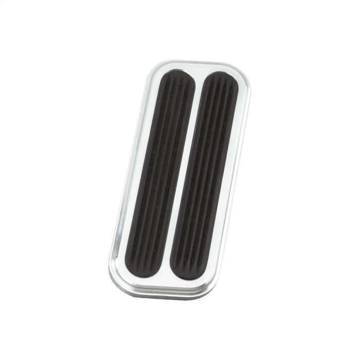 Lokar BAG-6085 Throttle Pedal Pad; Brushed; w/Rubber Insert; Billet Aluminum; - Truck Part Superstore