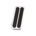 Lokar BAG-6085 Throttle Pedal Pad; Brushed; w/Rubber Insert; Billet Aluminum; - Truck Part Superstore