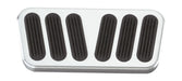 Lokar BAG-6094 Brake Pedal Pad; Brushed Aluminum; w/Rubber Insert; Billet Aluminum; - Truck Part Superstore