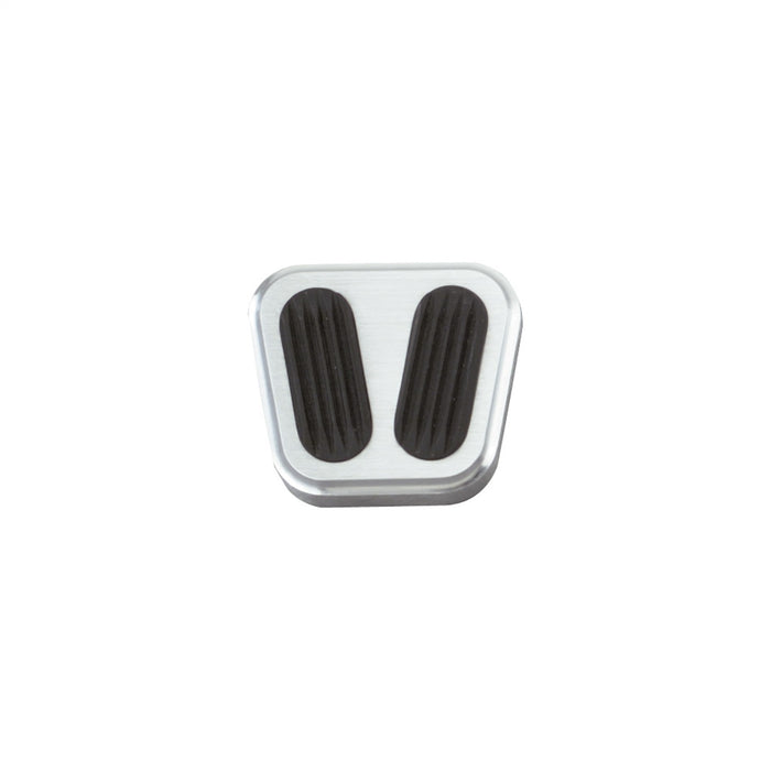 Lokar BAG-6099 Emergency Brake Pedal Pad; Brushed; w/Rubber Insert; Billet Aluminum; - Truck Part Superstore