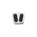 Lokar BAG-6099 Emergency Brake Pedal Pad; Brushed; w/Rubber Insert; Billet Aluminum; - Truck Part Superstore