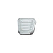 Lokar BAG-6100 Emergency Brake Pedal Pad; Billet Aluminum; Ball Milled; - Truck Part Superstore