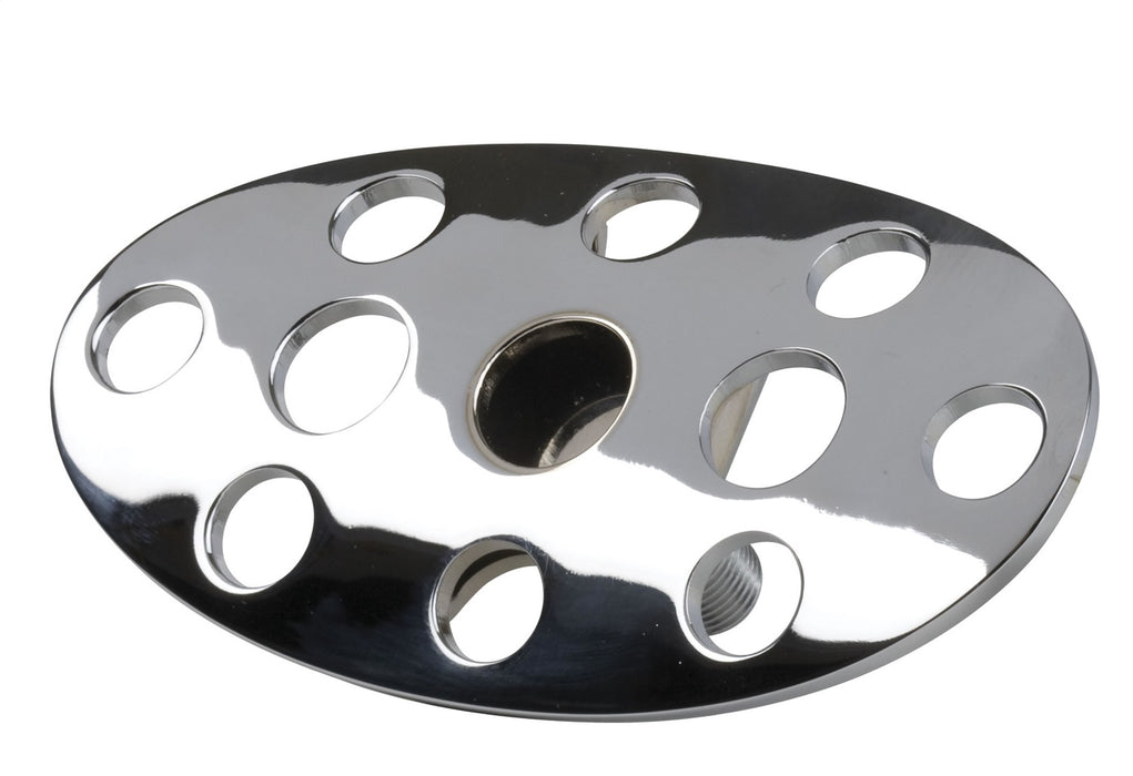 Lokar BAG-6153 Brake Pedal Pad; Chrome Plated Steel; Lakester; Curved; - Truck Part Superstore