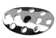 Lokar BAG-6153 Brake Pedal Pad; Chrome Plated Steel; Lakester; Curved; - Truck Part Superstore