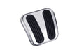 Lokar BAG-6159 Emergency Brake Pedal Pad; Brushed; Curved; w/Rubber Insert; Billet Aluminum; - Truck Part Superstore