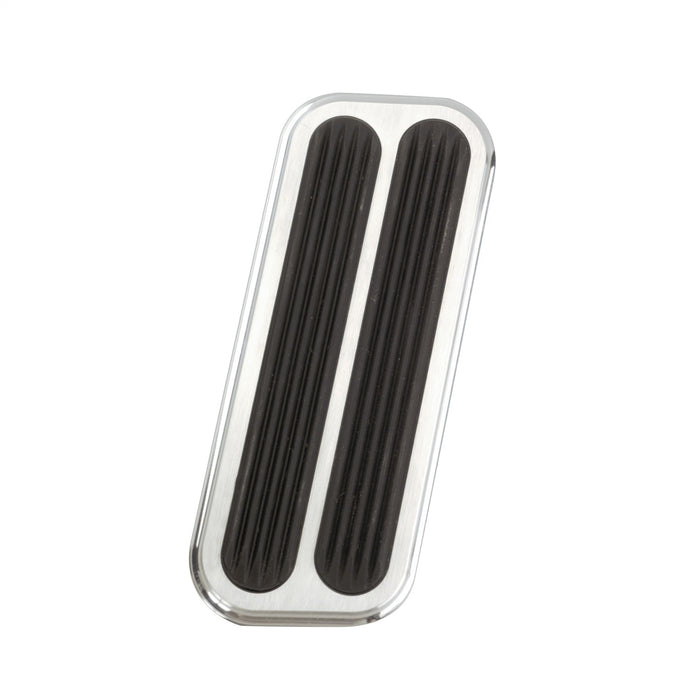 Lokar BAG-6177 Throttle Pedal Pad; Brushed; w/Rubber Insert; Billet Aluminum; - Truck Part Superstore