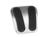 Lokar BAG-6181 Emergency Brake Pedal Pad; Brushed; w/Rubber Insert; Billet Aluminum; - Truck Part Superstore