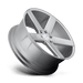 DUB 1PC S218229584+19 S218 22X9.5 6X5.5 GL-SLVR-BRSH 19MM - Truck Part Superstore