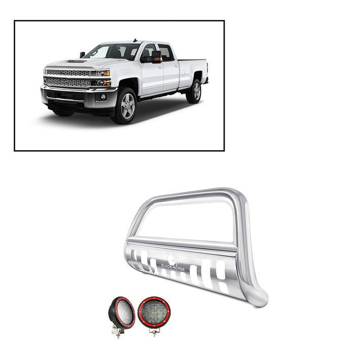 Black Horse Off Road BB004919-SP-PLFR Stainless Steel Stainless Steel Skid Plate - Truck Part Superstore