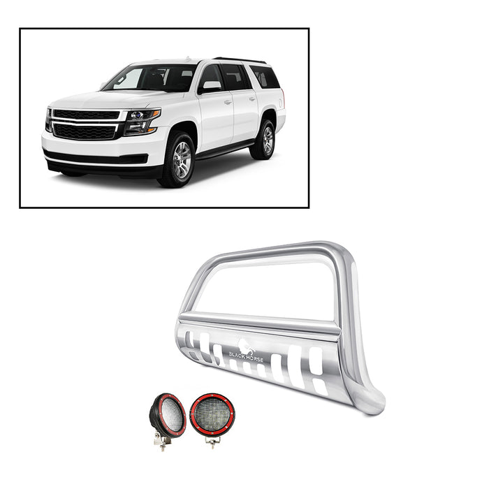 Black Horse Off Road BB037411-SP-PLFR Stainless Steel Stainless Steel Skid Plate - Truck Part Superstore