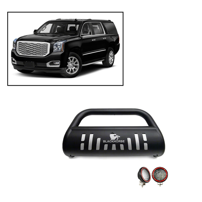 Black Horse Off Road BB037411A-SP-PLFR Black Steel Skid Plate - Truck Part Superstore