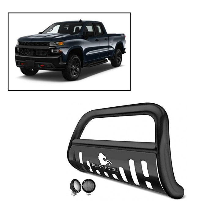 Black Horse Off Road BB037415A-SP-PLFB Black Steel Skid Plate - Truck Part Superstore