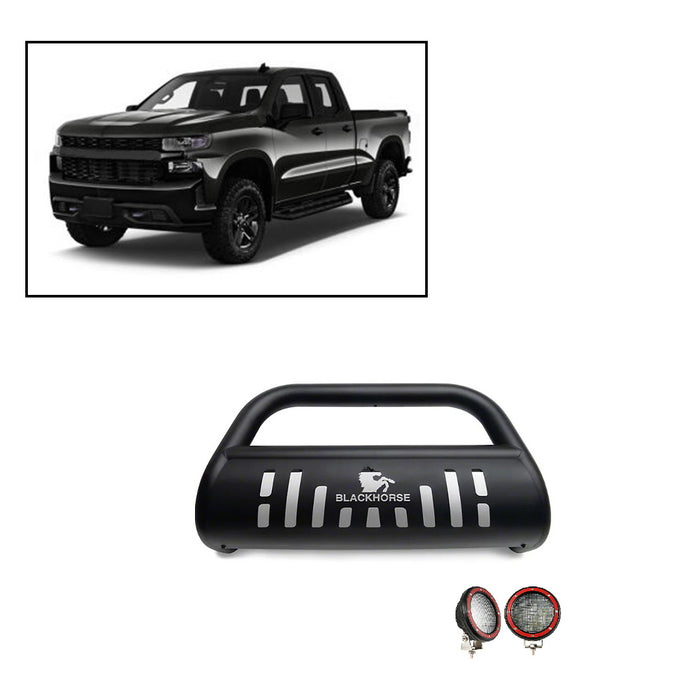 Black Horse Off Road BB037415A-SP-PLFR Black Steel Skid Plate - Truck Part Superstore