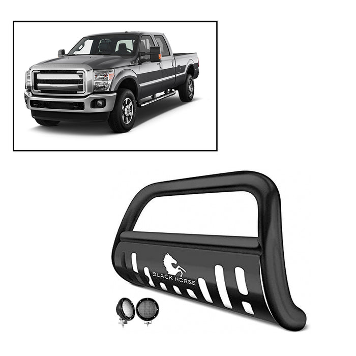 Black Horse Off Road BB045211A-SP-PLFB Black Steel Skid Plate - Truck Part Superstore