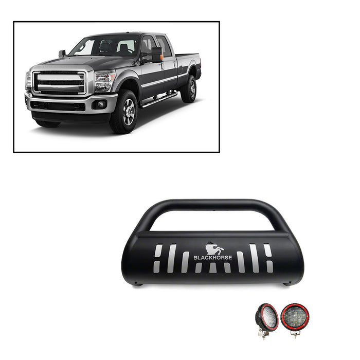 Black Horse Off Road BB045211A-SP-PLFR Black Steel Skid Plate - Truck Part Superstore