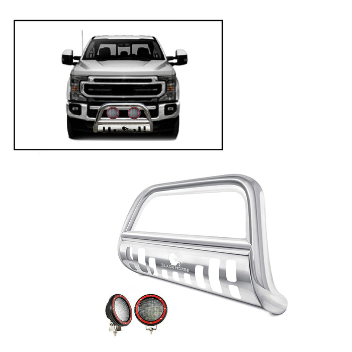 Black Horse Off Road BB045213-SP-PLFR Stainless Steel Stainless Steel Skid Plate - Truck Part Superstore