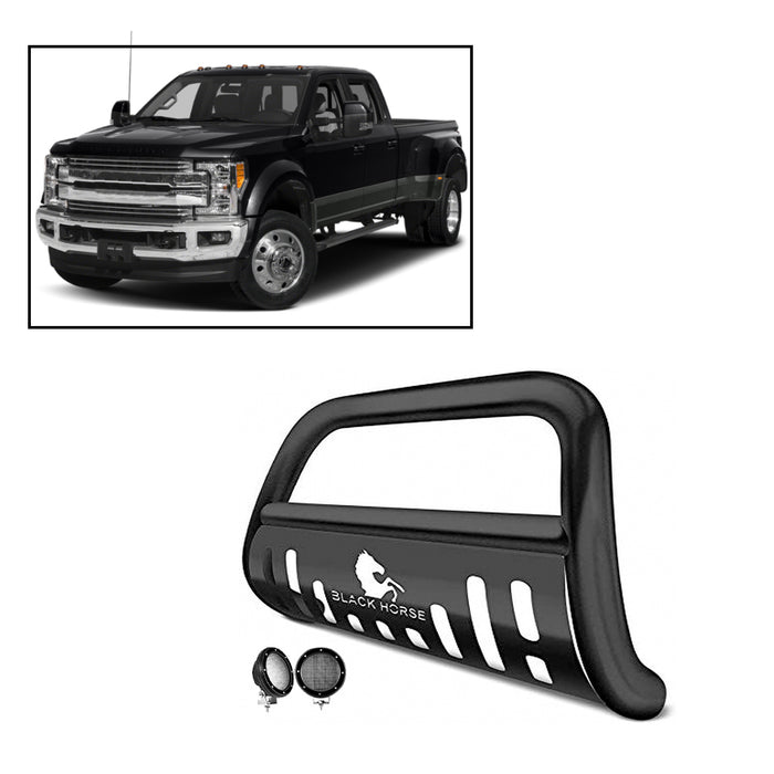 Black Horse Off Road BB045213A-SP-PLFB Black Steel Skid Plate - Truck Part Superstore